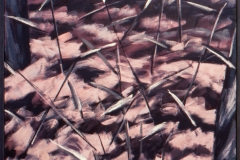Bos met rood vierkant 1984 200x100