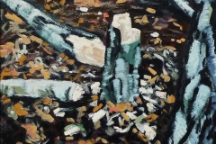 Omgehakte Berk 1994 40x40cm