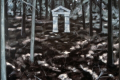 Bos met Tempeltje 1983 200x200cm