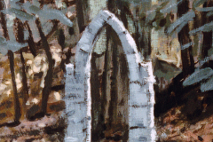 Poortje (buiten) 1985 50x50 cm *