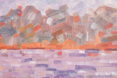 Water en bos (Naardermeer) 1976 45x45 *