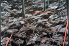 Bos met Paaltjes 1 1982 200x200cm