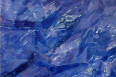 Blauw papier in plastic 60x50